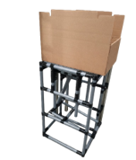 Elevador de carga Karakuri con sistema de palanca para materiales pesados
